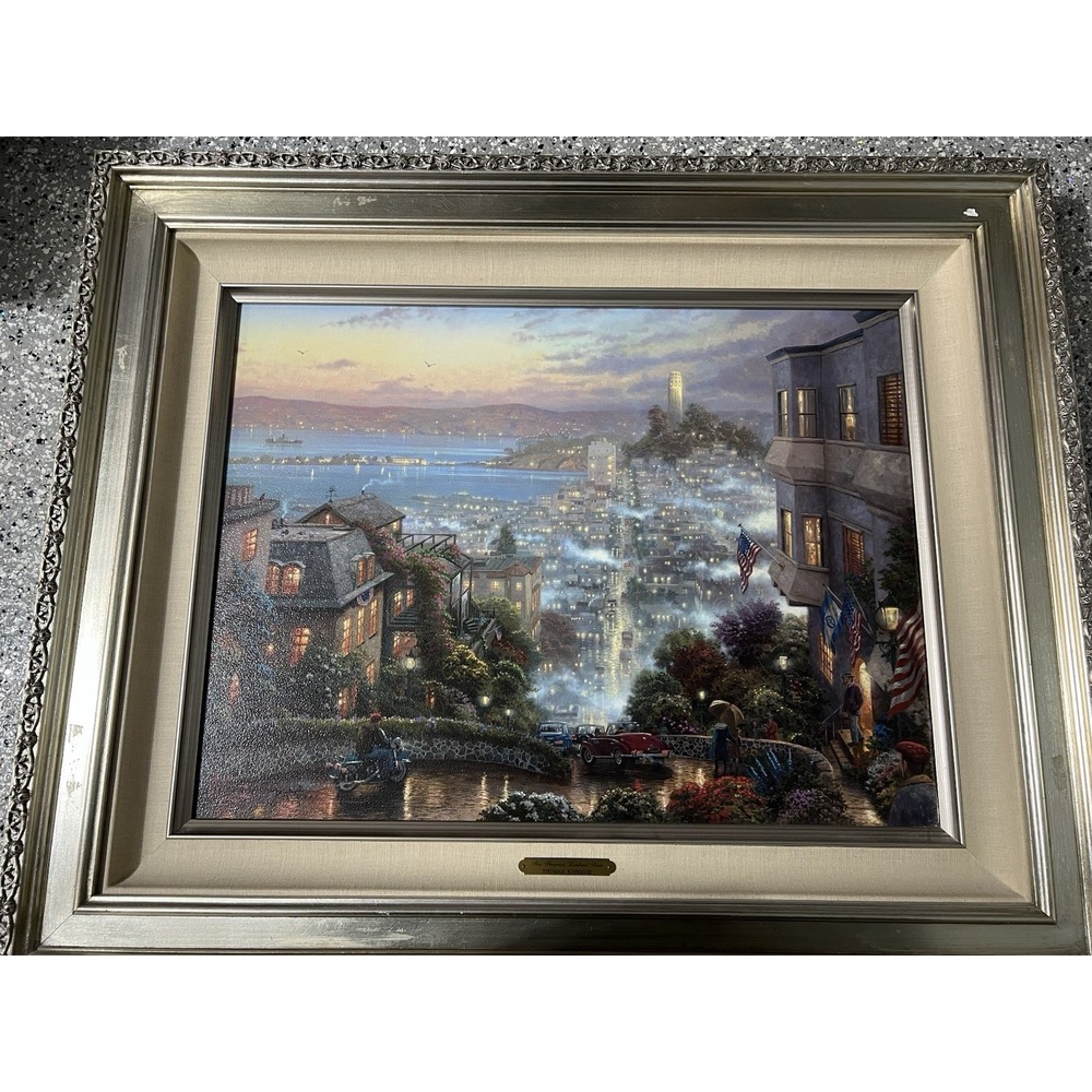Thomas Kinkade San Francisco, Lombard Street Artist Proof 22/690 Canvas